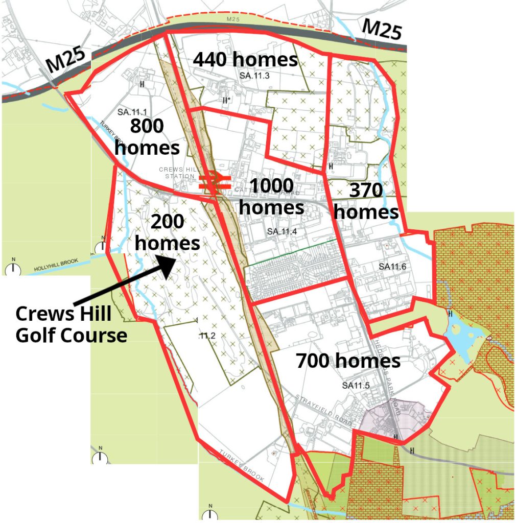 Crews Hill Development plan